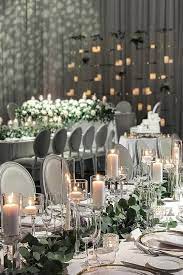 30 Modern Wedding Decor Ideas Modern Wedding Decor Ideas Reception With Candles And Greenery In Modern Wedding Decor Modern Wedding Reception Wedding Modern