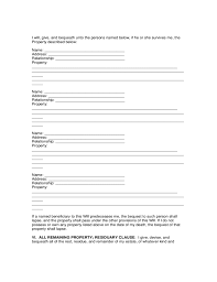 Last will & testament templates. Sample Last Will And Testament Form Free Download