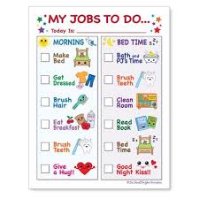 Routine Chore Chart For Morning And Bedtime Instant
