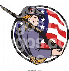 Check spelling or type a new query. Royalty Free Clip Art Vector Logo Of An American Revolutionary War Soldier With A Rifle In A Circle Of Stars And Stripes By Patrimonio 6189