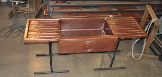 copper sink drain board farm