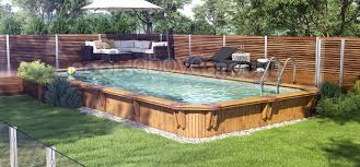 Pin By Becky Marinshaw On Ponds And Pools Rectangular Pool Inground Pool Landscaping Wooden Pool