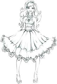 This collection is generally meant for colorers of more advanced (adult) skill levels. Coloring Pages Fashion Barbie Dress Drawing Novocom Top