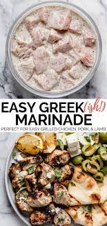 Greek Marinade Perfect For Greek Chicken Lamb Plays Well With Butter Recipe Recipes Mediterranean Recipes Greek Recipes