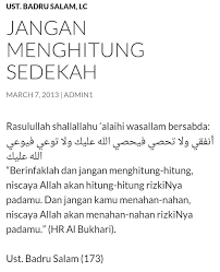 Jangan Menghitung Sedekah Kata Kata Indah Motivasi Kata Kata Motivasi