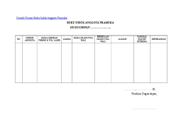 Contoh format buku catatan kasus siswa. Contoh Format Buku Induk Anggota Pramuka