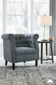 Jacquelyne Slate Blue Accent Chair By Ashley Furniture Bring A European Style To Your Home With This Accent Chair Accent Chairs Blue Accent Chairs Furniture