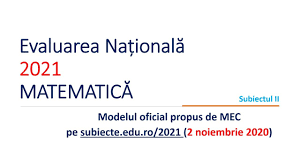 Modele subiecte evaluare nationala 2021. En 2021 Model Oficial Subiectul Ii Youtube