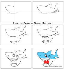 Check spelling or type a new query. How To Draw A Shark Hunting Easy Step By Step For Kids Cute Easy Drawings