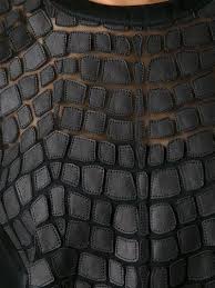 Helmut Lang Black Lamb Skin Patchwork Top Fabric Manipulation Texture Fabric Manipulation Fabric Manipulation Techniques