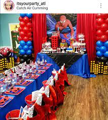 Spider Man Theme Birthday Party Spiderman Birthday Party Decorations Spiderman Birthday Party Spiderman Theme Party