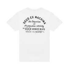 Please stay out of the ladies' restroom. Deus Ex Machina Mens Venice Address Cotton Graphic Logo T Shirt Sports Apparel Men