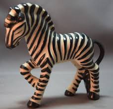 Rare Ceramic Arts Studio Mid Century Modern Art Pottery Zebra Figurine Mid Century Modern Art Pottery Art Ceramic Art