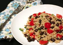 75g wholewheat giant couscous, cooked. Israeli Couscous With Black Bean And Tomato Love And Olive Oil