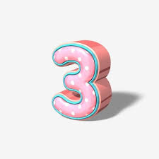Creative 3d Stereo Pink Cute Rose Gold Art Number 3 3 Clipart Creative 3d Png Transparent Clipart Image And Psd File For Free Download Pink Roses Background Gold Art Cute Rose