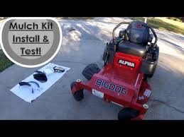 Mulch kit for alpha and alpha mp. Mulching Leaves W Big Dog Alpha 36 Mulch Kit Install Youtube