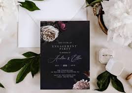 Blue and gold dots retirement party invitation. 22 Festive Engagement Party Invitations That Won T Break The Bank