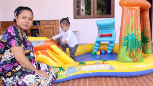Unboxing Kolam Renang Balita Lucu Kolam Renang Dinosaurus Dinosaur Play Center Youtube