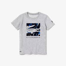 What's so special about nike? Boys Lacoste Sport X Novak Djokovic Camouflage Croc Logo T Shirt Lacoste