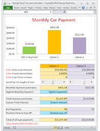 Georges Excel Car Loan Calculator V2 0 Car Loan Calculator Mortgage Loan Calculator Loan Calculator