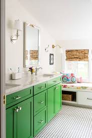 Get inspired with green, kids bedroom ideas and photos for your home refresh or remodel. Kids Bathroom Ideas Refresh The Mood With Green Cabinets Best Kids Bathroom Designs Decor
