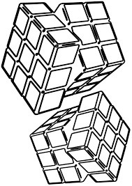 They both use the same six colors if the cube wouldn't be colored there would be no objective, there would be nothing to solve. Cube Coloring Pages Coloring Home