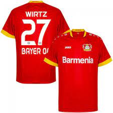 Bayer 04 leverkusen jersey 2003 2004 home m shirt mens trikot soccer adidas ig93. Jako Bayer Leverkusen Wirtz 27 Away Jersey 2020 2021