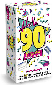 Amazon Com Buffalo Games Hella 90 S Pop Culture Trivia Game Brown Toys Games