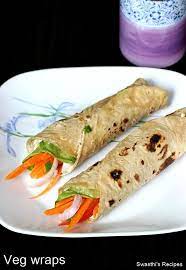 Veg Wraps Recipe How To Make Vegetable Wraps Roti Wraps Recipe Veg Wraps Wrap Recipes Healthy Dinner Recipes Easy