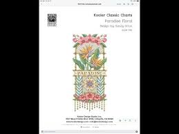 Jan Hicks Creates Cross Stitch With Me Paradise Floral