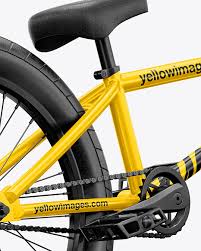 Download Bmx Bicycle Mockup Back Half Side View In Vehicle Mockups On Yellow Images Object Mockups PSD Mockup Templates