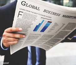 Download Premium Image Of Businessman Reading The Financial News 68282 Financial News Business Man Finances Money
