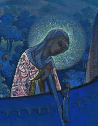 Madonna Laboris - Madonna Painting by Nikolai Konstantinovich Roerich