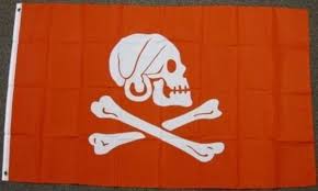 3'x5' HENRY AVERY RED JOLLY ROGER PIRATE FLAG SKULL CROSSBONES DEATH BONES  3X5