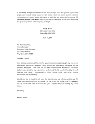 Application Letter Sample For Purchase Officer Job Application Letter For Procurement Officer