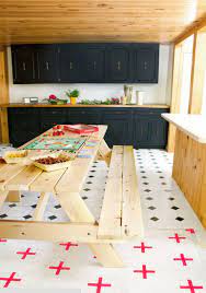 There is an iconic thing of a picnic. 32 Indoor Picnic Table Ideas For A Relaxed Feel Digsdigs