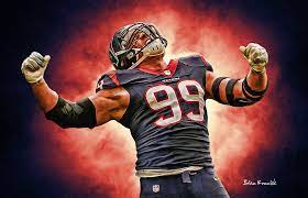 Jj Watt Texans Digital Painting By Brian Connick Sport Outfit Woman Jj Watt Sports Art