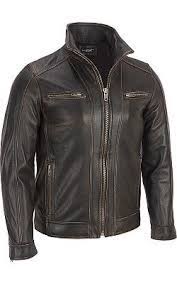 Black Rivet Leather Faded Seam Cycle Jacket Wilsons Leather Picked This Up For Only 180 Gr Leather Jacket Men Lambskin Leather Jacket Brown Leather Jacket