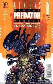 The predator is hunting us soldiers that finished attacking a large rebel militia faction in a jungle (think like the first predator movie or hunting grounds) the terminator travels back in time to kill this certain predator because it does return to earth in the future to cause massive problems to skynet, however he has take weapons that the. Aliens Versus Predator Versus The Terminator Wikipedia