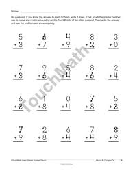 A touch math worksheets generator is the best thing for your kid to learn because they can start creating their particular worksheets to tackle math problems that they may be having. 34 Touch Point Math Worksheet Free Worksheet Spreadsheet