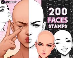 Buy Procreate Face Brushes. Procreate Head Stamps. Procreate Women Base  Heads Reference. Procreate Female Emotions Brushes Online in India