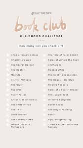 Bookclub Childhood Challenge Bookchallenge Bookclub Challenge Childhood In 2020 Book Club Books Book Challenge Book Bucket