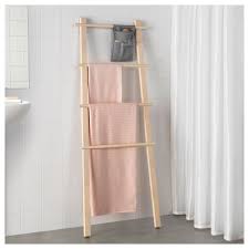 Vilto Towel Stand Birch Ikea Bathroom Shelving Unit Ladder Towel Racks Ikea