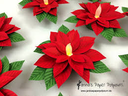 Weihnachtsstern Teelicht Poinsettia Tea Light Inkl