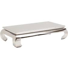 Her structured geometric frame is coupled with an exotic blend of metals and a mirrored top. Lotus Silver Cocktail Table