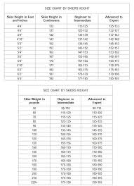 Fischer Cross Country Ski Boot Size Chart