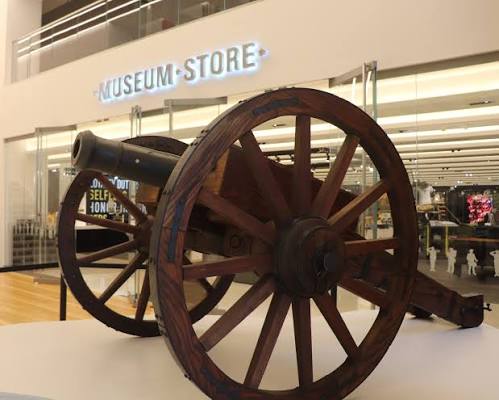 We're just SIX weeks away from opening the new special exhibition, "CALL TO Arms: The Soldier and the Revolutionary War," and we're highlighting the SIX -pounder “Byers Gun,” an early-preview artifact on display