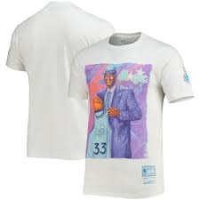 Men's Orlando Magic Shaquille O'Neal Mitchell & Ness White Hardwood  Classics Draft Day Colorwash T-Shirt