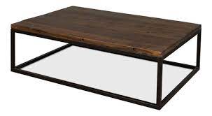 The coffee table sports a gorgeous wood top with a natural, rustic edge. High Low Rustic Industrial Coffee Tables Hi Lo Home