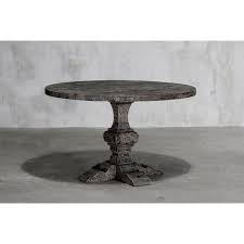 These hardwood table bases can work with round and rectangular table tops. Reclaimed Elm Round Dining Table Pedestal Base Shop And Earn Points